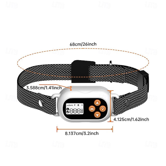 Clôture sans fil pour chien Portable Léger Durable Plastique Noir 1 PC