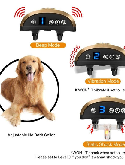 Collier anti-aboiement pour chien - Anti-aboiement électronique/électrique Sécurité plastique électronique Aide au comportement de l'animal de compagnie