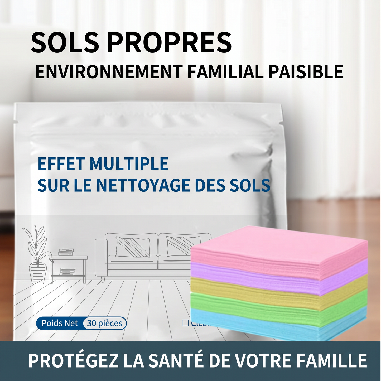 🔥 Feuilles nettoyantes🍉pour sols hydrosolubles🍀