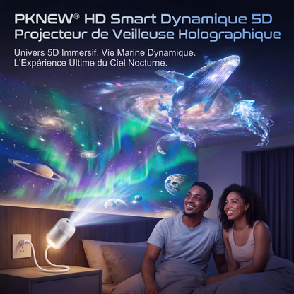 PKNEW® 🍉 Projecteur d'Ambiance 360° Effet Galaxie et Vagues d'Océan🌷
