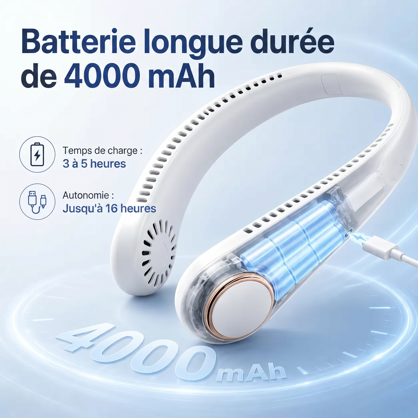 𝗣𝗞𝑵𝐄𝐖®🍉 𝒗𝒆𝒏𝒕𝒊𝒍𝒂𝒕𝒆𝒖𝒓 𝒅𝒆 𝒄𝒐𝒖 𝒔𝒂𝒏𝒔 𝒑𝒂𝒍𝒆𝒔, portable et mains libres, idéal pour un usage quotidien au bureau et en extérieur.🥥