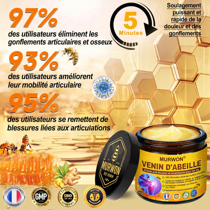30 % de réduction 🎁🎁 | Crème 𝐌𝐔𝐑𝐖𝐎𝐍® au venin d’abeille pour soulager les douleurs et favoriser le bien-être articulaire ✨✨✨ (Spécialement pour les seniors)