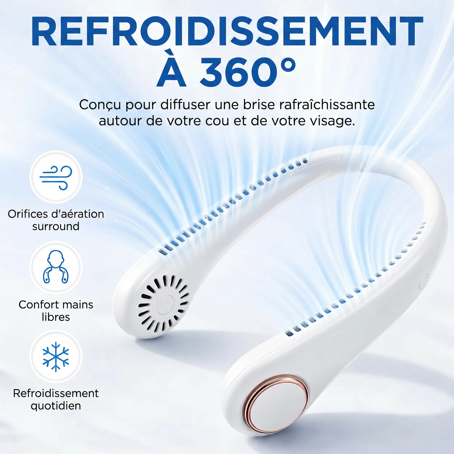 𝗣𝗞𝑵𝐄𝐖®🍉 𝒗𝒆𝒏𝒕𝒊𝒍𝒂𝒕𝒆𝒖𝒓 𝒅𝒆 𝒄𝒐𝒖 𝒔𝒂𝒏𝒔 𝒑𝒂𝒍𝒆𝒔, portable et mains libres, idéal pour un usage quotidien au bureau et en extérieur.🥥