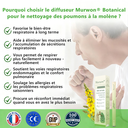 𝐃é𝐭𝐞𝐧𝐮𝐞 𝐞𝐭 𝐞𝐱𝐩𝐥𝐨𝐢𝐭é𝐞 𝐩𝐚𝐫 𝐥𝐚 𝐅𝐫𝐚𝐧𝐜𝐞✅ 𝑴𝒖𝒓𝙬𝙤𝐧® 𝑫𝒊𝒇𝒇𝒖𝒔𝒆𝒖𝒓 𝒅𝒆 𝑵𝒆𝒕𝒕𝒐𝒚𝒂𝒈𝒆 𝑷𝒖𝒍𝒎𝒐𝒏𝒂𝒊𝒓𝒆 à 𝒍𝒂 𝑴𝒐𝒍è𝒏𝒆 𝑩𝒐𝒕𝒂𝒏𝒊𝒒𝒖𝒆 (🫁 Toux, Pharyngite, essoufflement, expectorations, nez bouché, bronchite, symptômes allergiques, gêne pulmonaire)6🌈