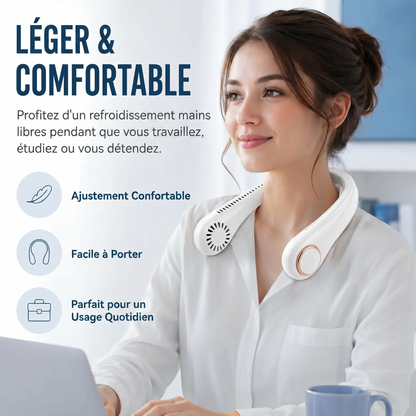 𝗣𝗞𝑵𝐄𝐖®🍉 𝒗𝒆𝒏𝒕𝒊𝒍𝒂𝒕𝒆𝒖𝒓 𝒅𝒆 𝒄𝒐𝒖 𝒔𝒂𝒏𝒔 𝒑𝒂𝒍𝒆𝒔, portable et mains libres, idéal pour un usage quotidien au bureau et en extérieur.🥥