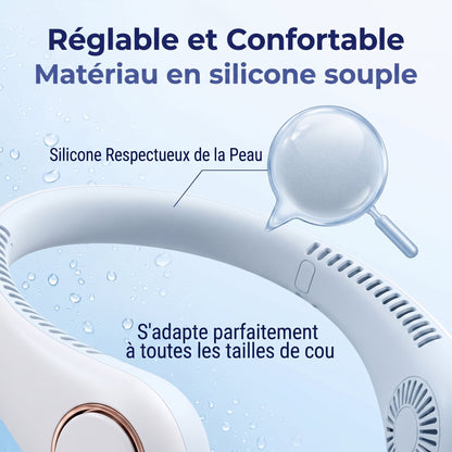 𝗣𝗞𝑵𝐄𝐖®🍉 𝒗𝒆𝒏𝒕𝒊𝒍𝒂𝒕𝒆𝒖𝒓 𝒅𝒆 𝒄𝒐𝒖 𝒔𝒂𝒏𝒔 𝒑𝒂𝒍𝒆𝒔, portable et mains libres, idéal pour un usage quotidien au bureau et en extérieur.🥥