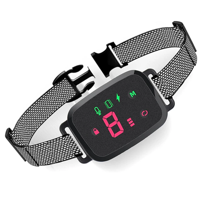 Electric Waterproof Anti-barking Pet Dog Training Collar LED Display No remote control required Automatic training dog collar