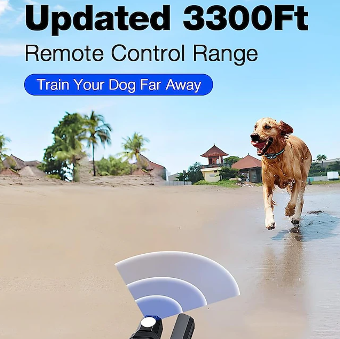 Collier de dressage pour chien sans chocs, rechargeable et étanche IPX7 Collier de dressage pour chien à vibrations et bips